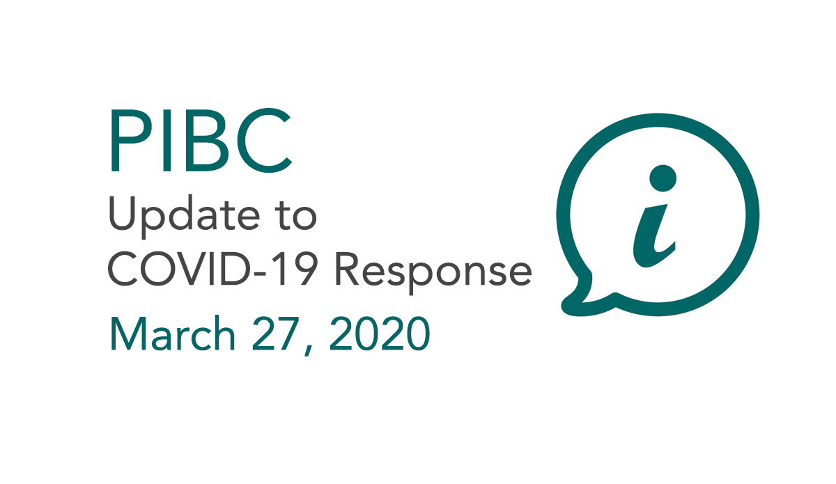 PIBC COVID-19 Update March 27